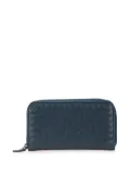 Bottega Veneta Pre-Owned 2012-2024 Nappa Intrecciato Zip Around Wallet long wallets - Blue