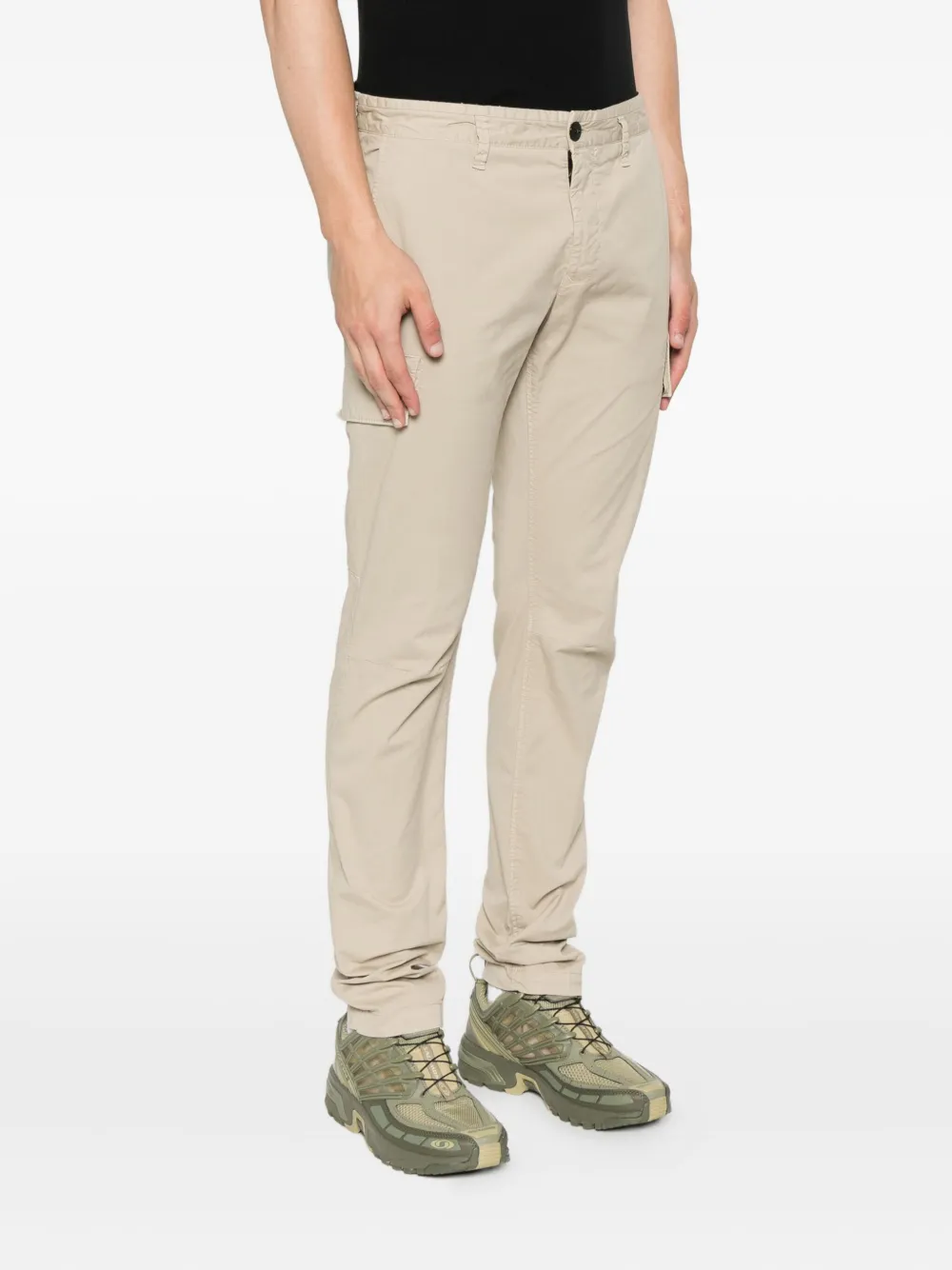 Stone Island Broek met cargo zak Beige