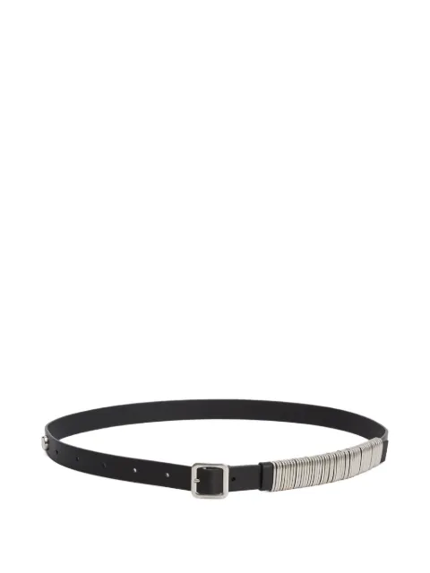 Jil Sander leather metal-ring belt
