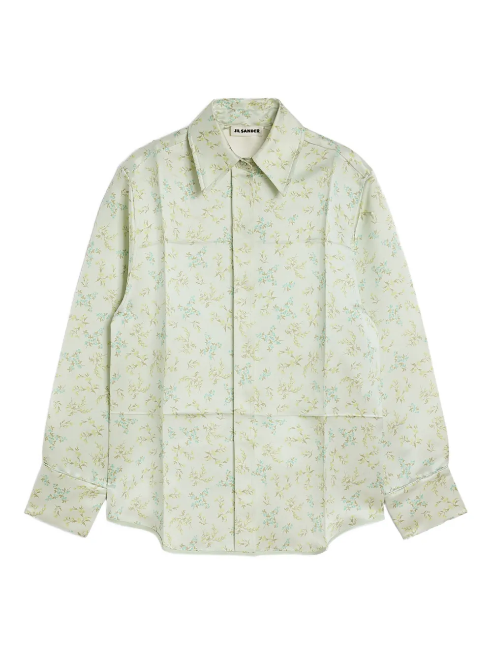Jil Sander Camicia a fiori - Verde