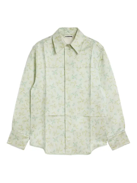 Jil Sander camisa con estampado floral