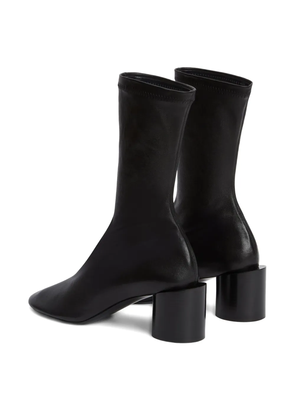 Jil Sander block-heel ankle boots Black