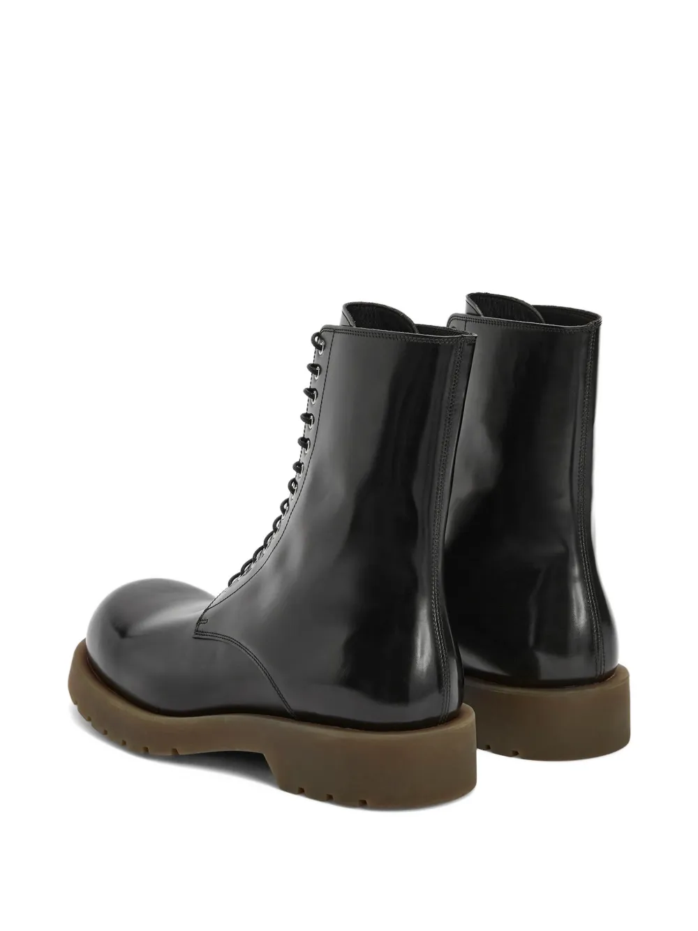 Jil Sander lace-up ankle boots Black