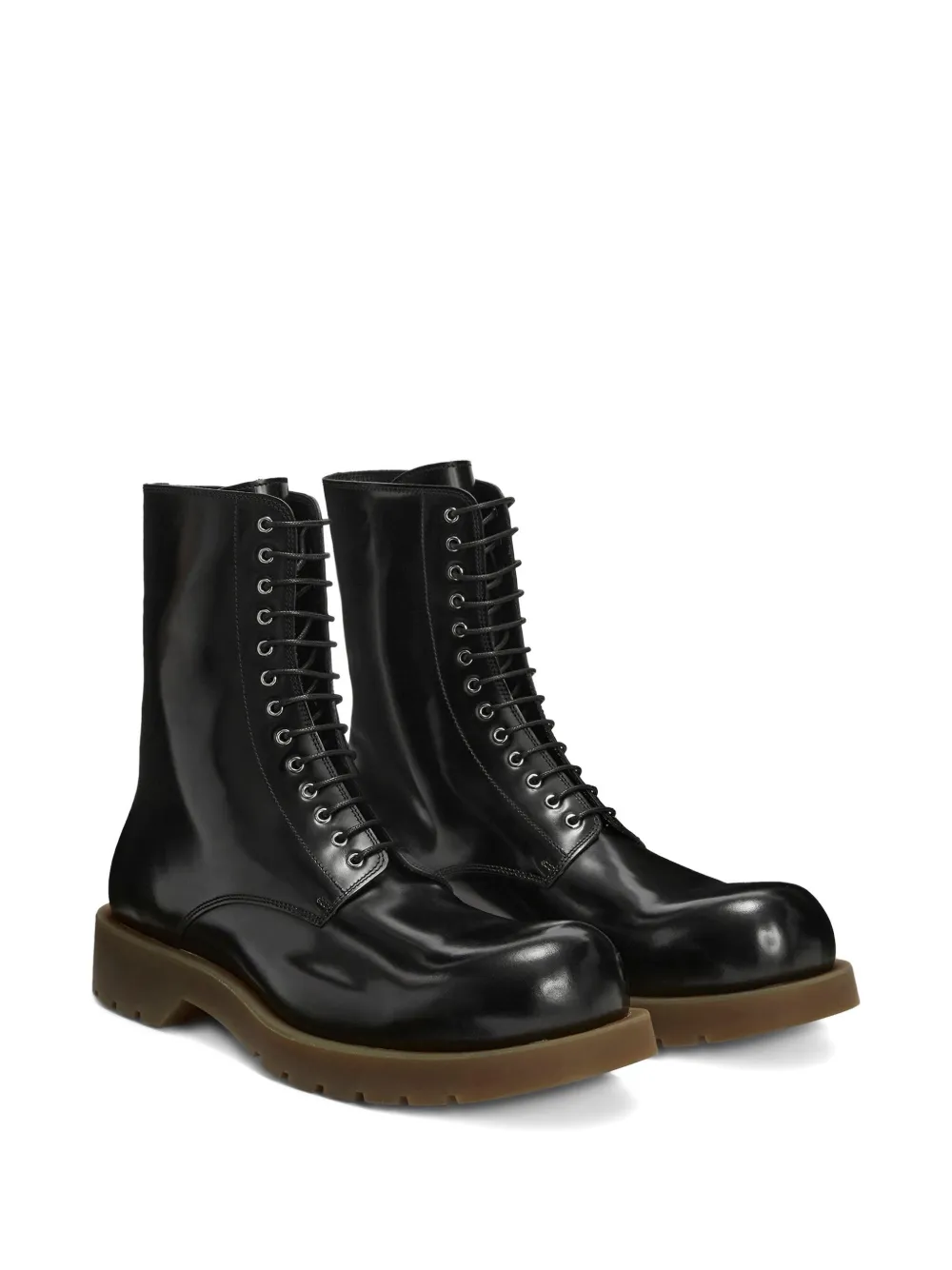 Jil Sander lace-up ankle boots Black