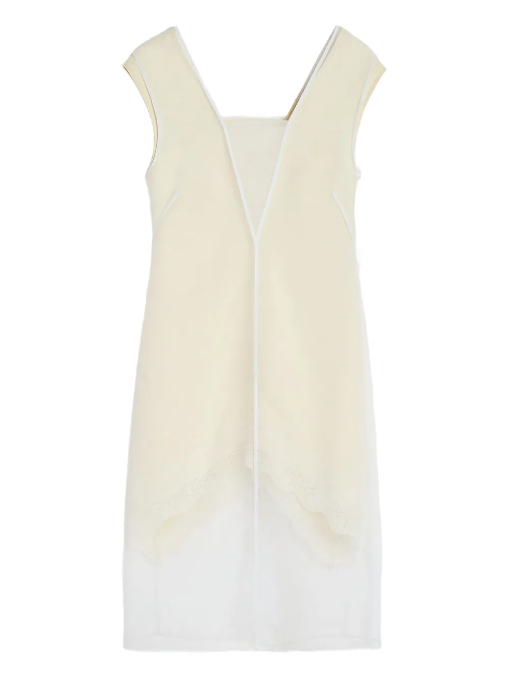 Jil Sander v-neck sleeveless midi dress | White | Image 1
