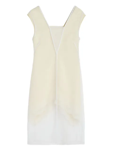 Jil Sander robe mi-longue sans manches à col v