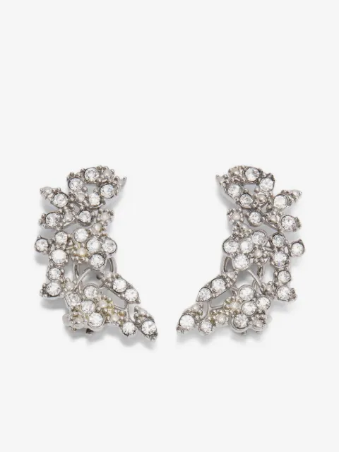 Jil Sander zirconia-embellished earrings