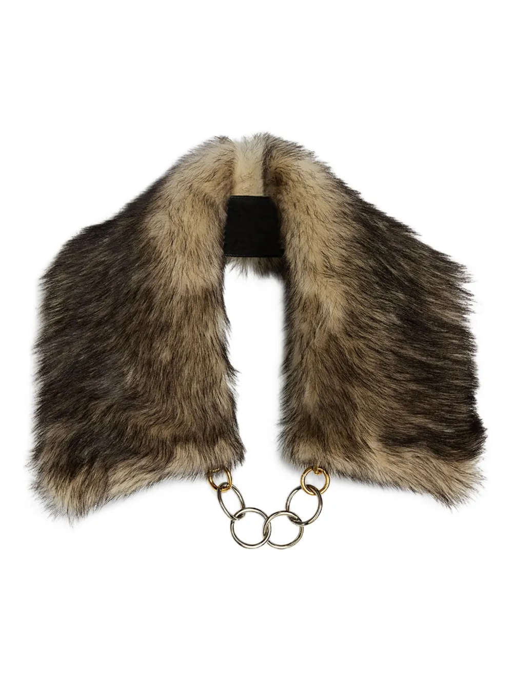 Jil Sander shearling chain collar | Brown | Image 1