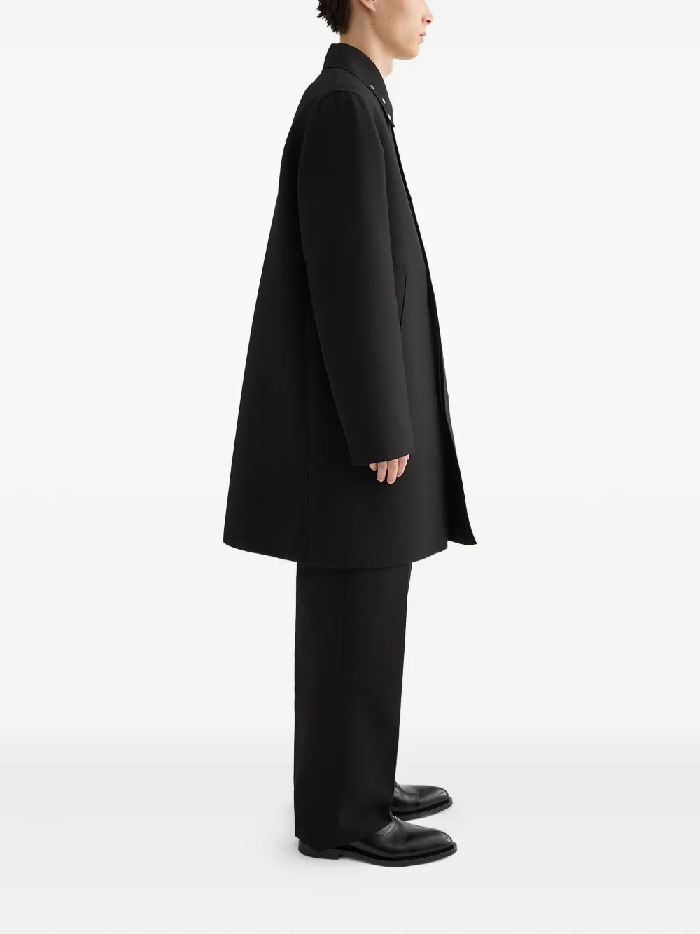 Jil Sander Jas met dubbele rij knopen Zwart