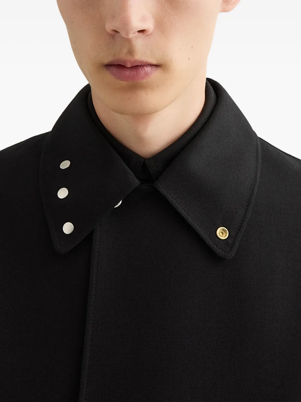Jil Sander Jas met dubbele rij knopen Zwart