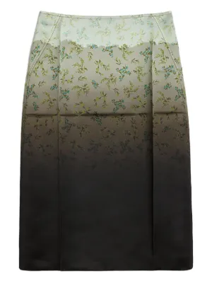 ジルサンダーダークブラウン スカート JIL SANDER（ジルサンダー）ひざ丈スカート 黒 サイズ:34(XXS位