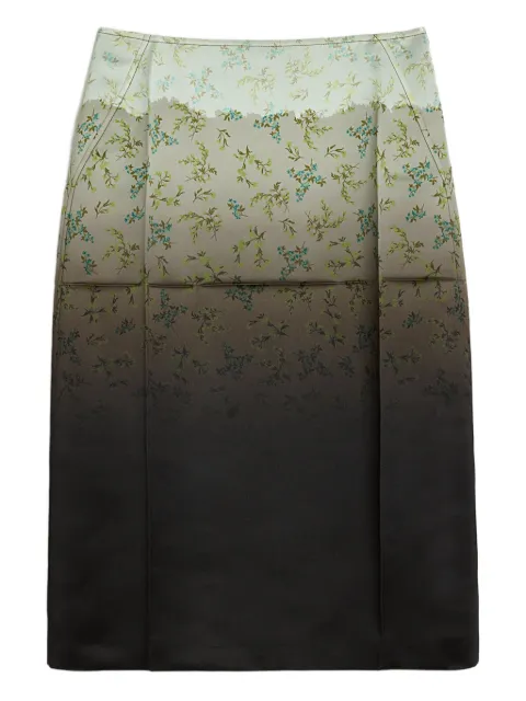 Jil Sander gradient floral-printed midi skirt