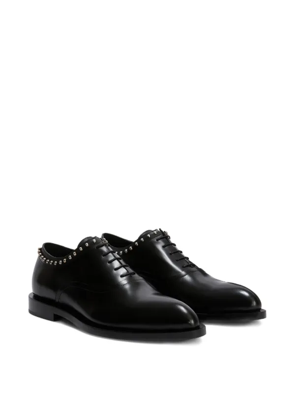 Jil Sander stud-embellished Oxford Shoes | Black | FARFETCH SG