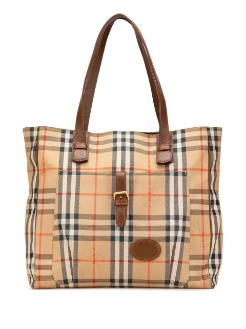 Burberry Pre-Owned tote Haymarket Check Canvas del siglo XX