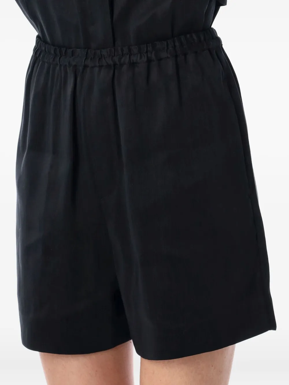 LouLou de Saison Adonia elasticated-waistband shorts Zwart