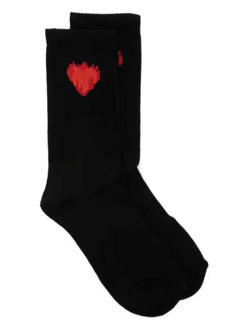 Vision Of Super heart-jacquard socks