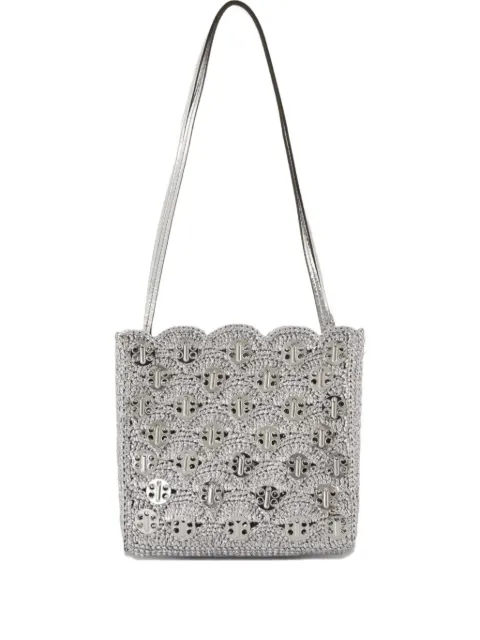 Rabanne scalloped-edge metal-detail shoulder bag