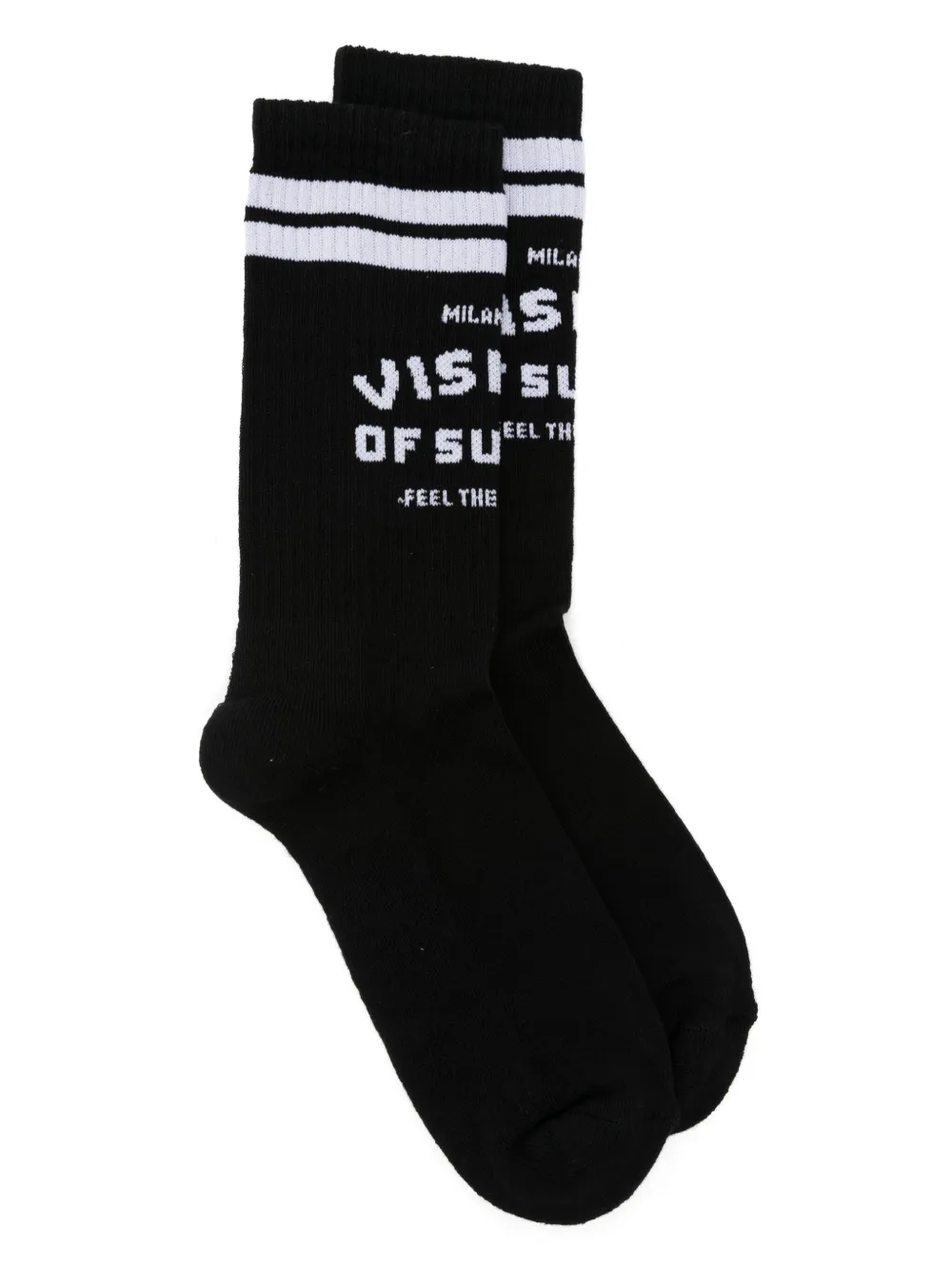 Vision Of Super calcetines con logo en jacquard | negro | Image 1