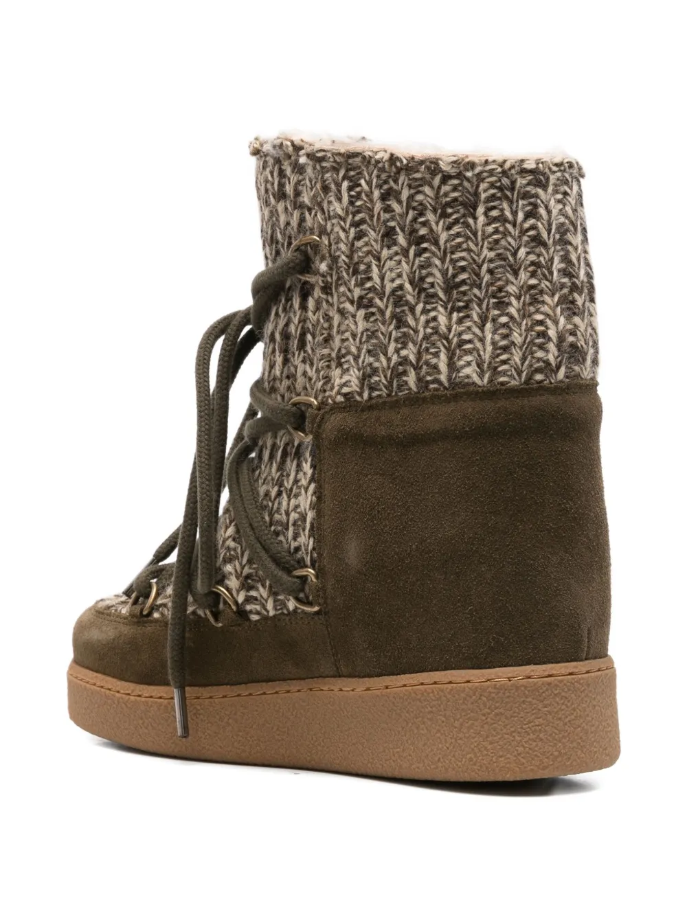 Isabel Marant Nowla Snow Boots In Green
