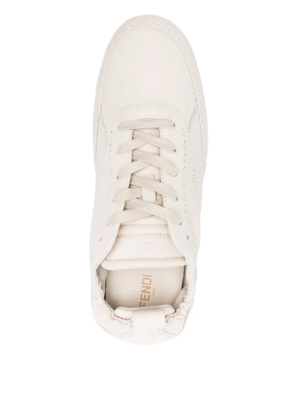 FENDI Fit lace-up sneakers Neutrals