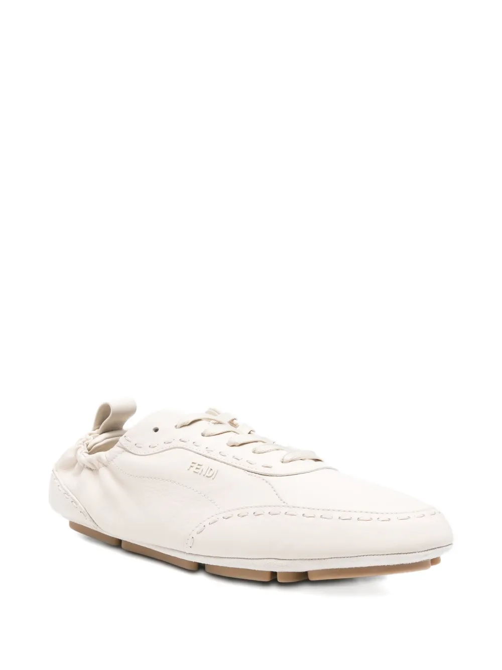 FENDI Fit lace-up sneakers Neutrals