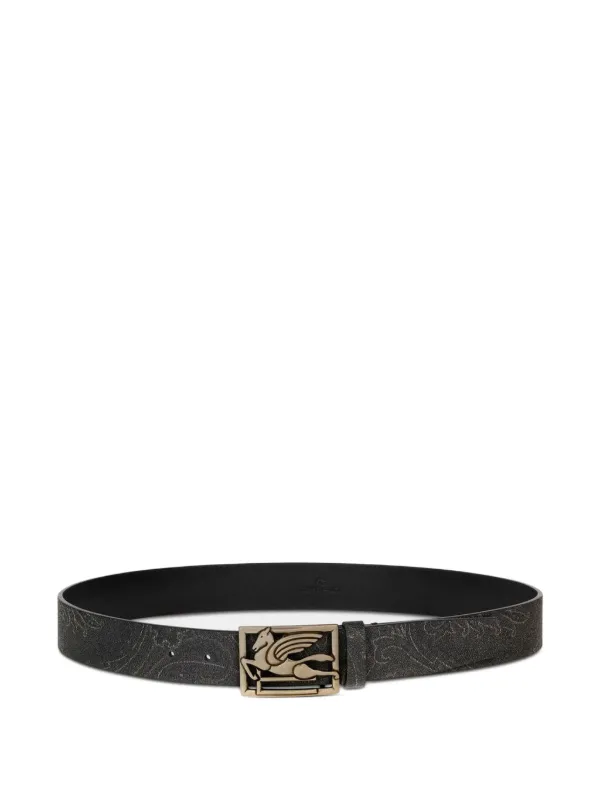 ETRO Pegaso レザー ベルト | ブラック | FARFETCH JP