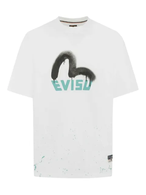 EVISU spray-paint T-shirt