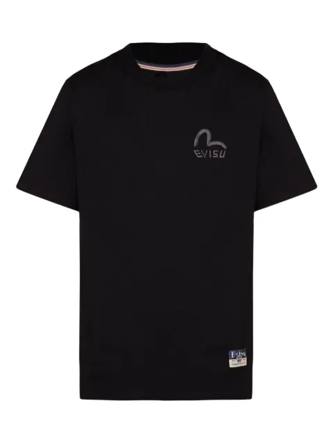 EVISU logo-embroidered T-shirt