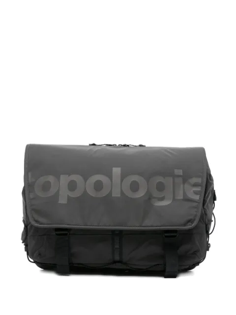 Topologie logo-print messenger bag