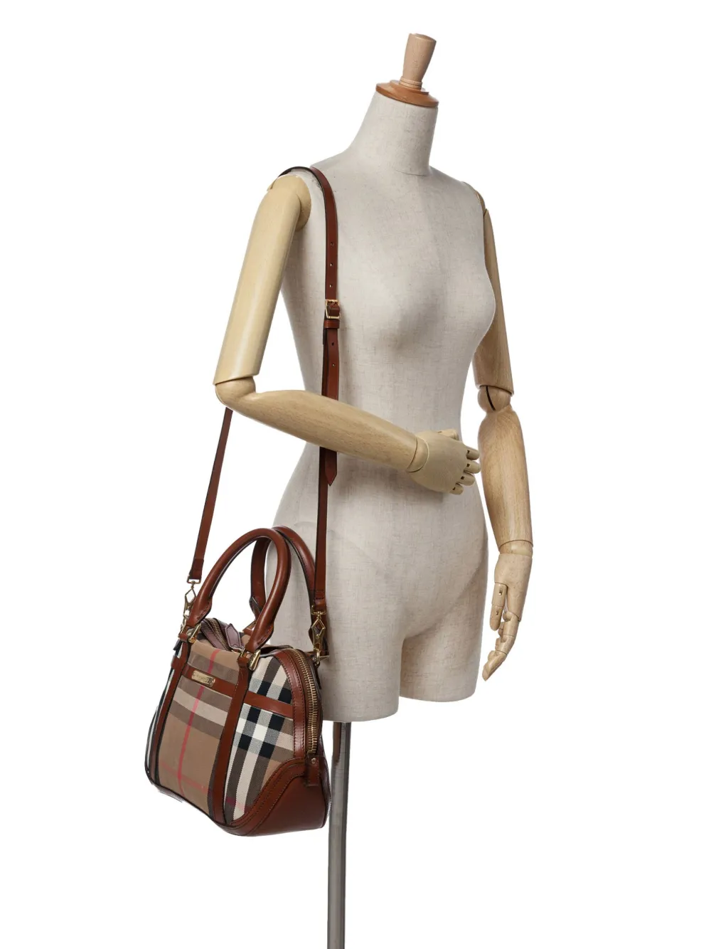 Burberry Pre-Owned 2000-2017 House Check Canvas Bridle Orchard satchel | Estilos de archivo | Image 2