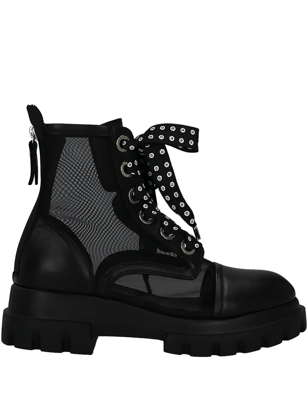 Agl Attilio Giusti Leombruni X 10 Corso Como Mesh Lace-up Boots
