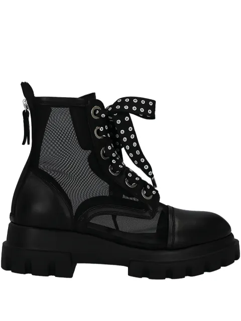 AGL x 10 Corso Como mesh lace-up boots