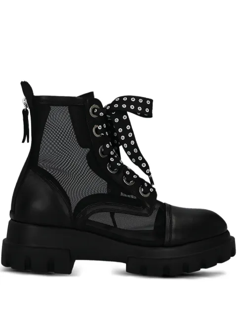 AGL x 10 Corso Como mesh lace-up boots
