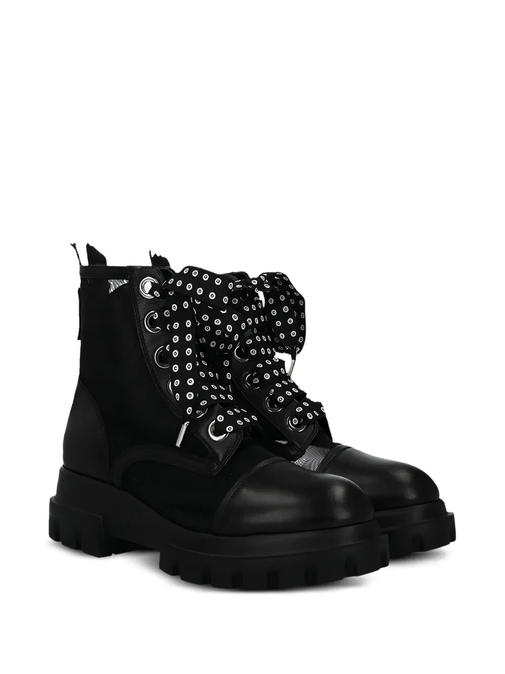 AGL x 10 Corso Como mesh lace-up boots | Biker Boots | Image 2