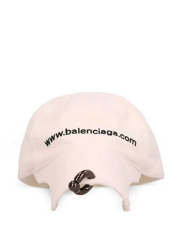 Balenciaga Front Piercing キャップ | ホワイト | FARFETCH JP