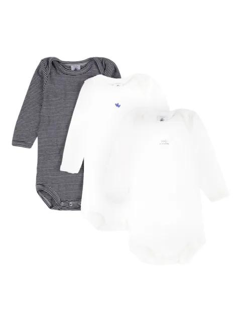 Petit Bateau striped bodysuits (pack of three)