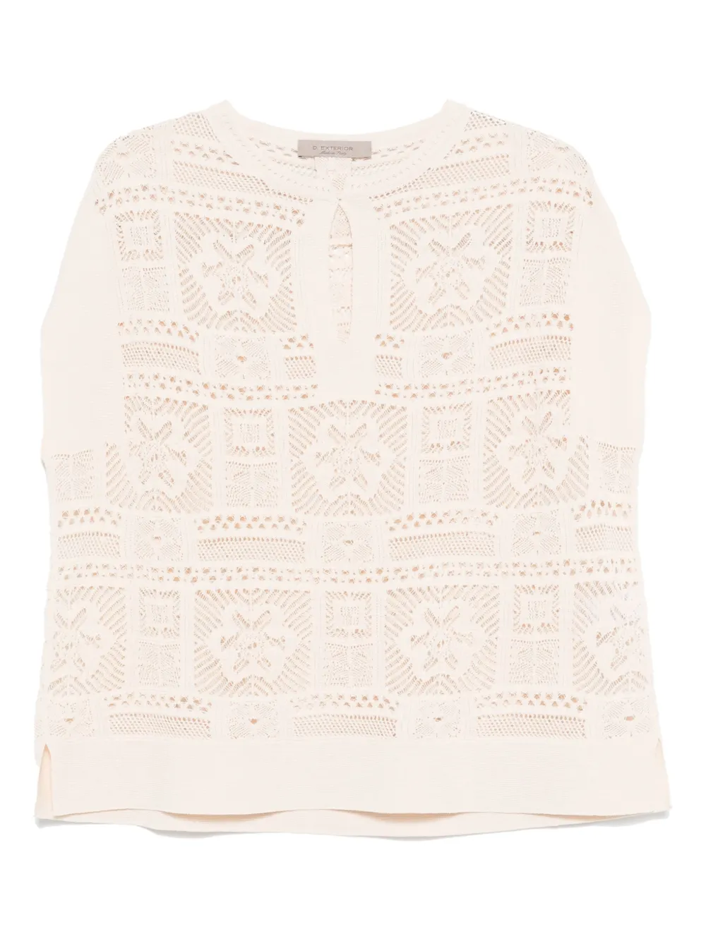 D.Exterior open-knit tank top - ニュートラル D.Exterior open-knit tank top - ニュートラル