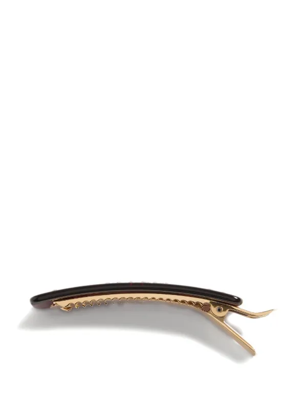 Valentino Garavani Vlogo Signature Hair Clip In Resin Metal And