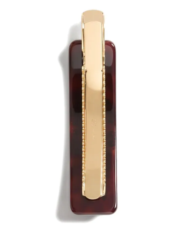 Valentino Garavani Vlogo Signature Hair Clip In Resin Metal And