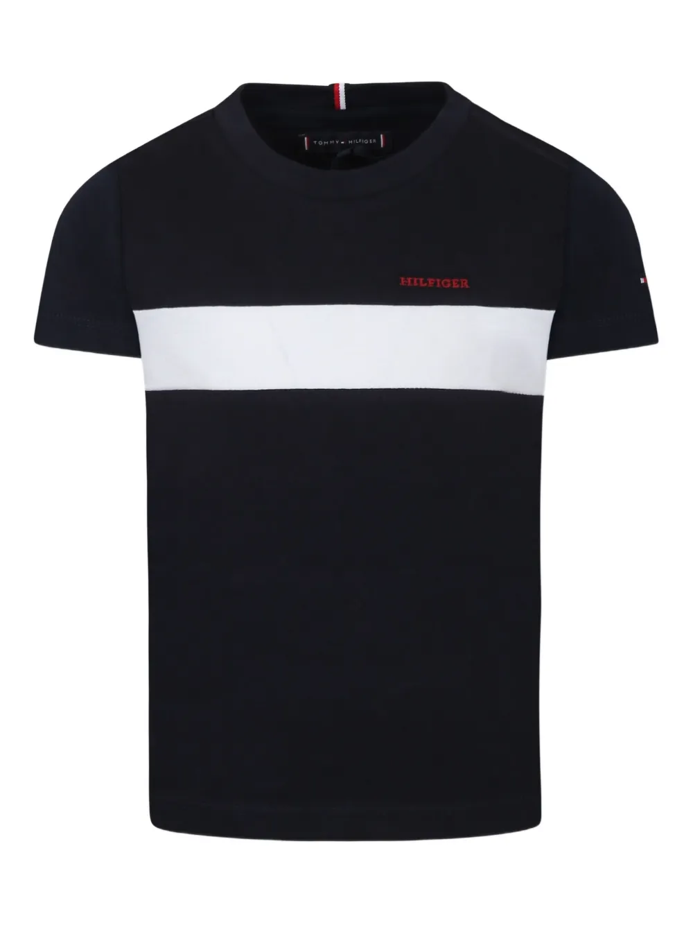 Tommy Hilfiger Junior playera con detalle de rayas | azul | Image 1