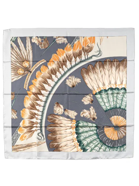 Hermès Pre-Owned 20th Century Brazil Detail Silk Scarf scarves