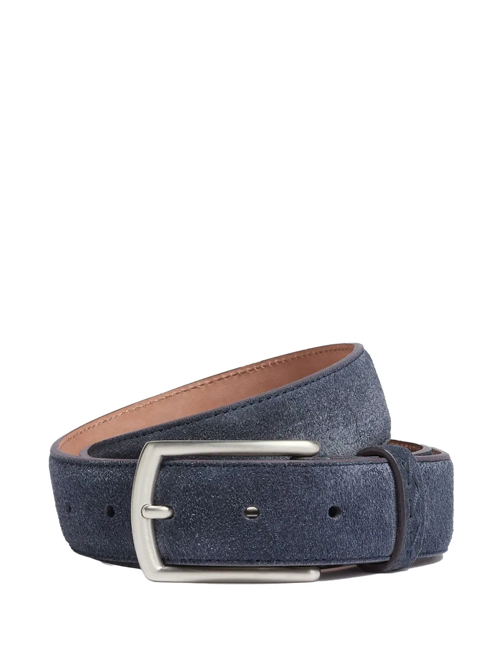 Zegna ceinture en daim à boucle | bleu | Image 1