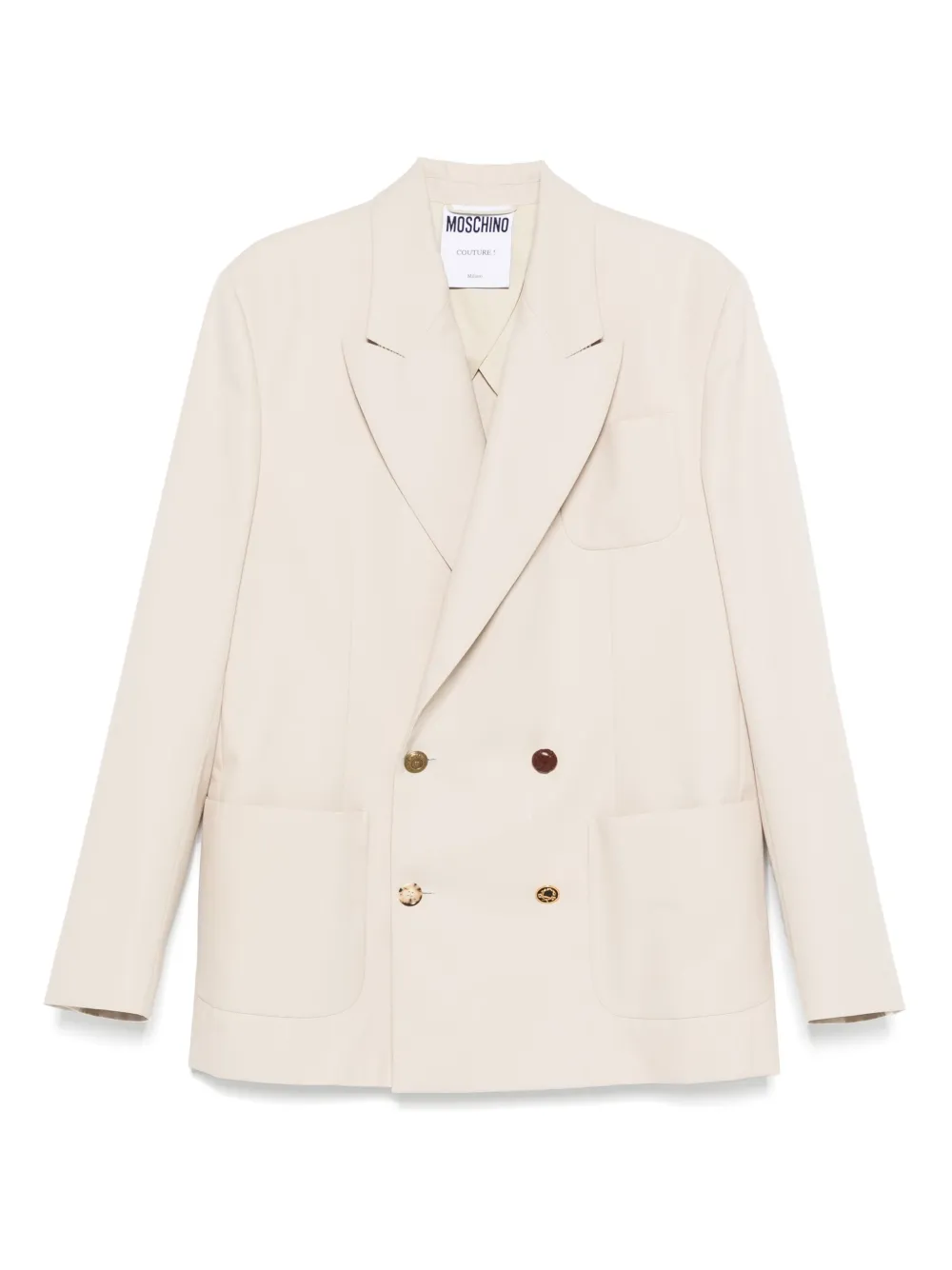 Moschino double-breasted blazer - Nude