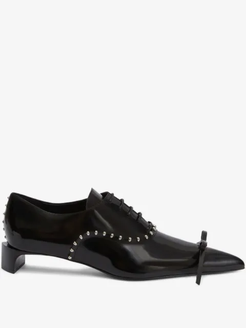 Jil Sander studded patent leather Oxford shoes