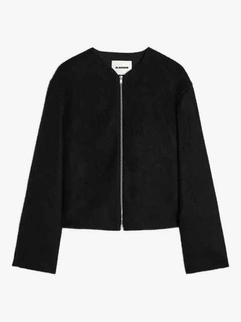 Jil Sander zip-front textured jacket