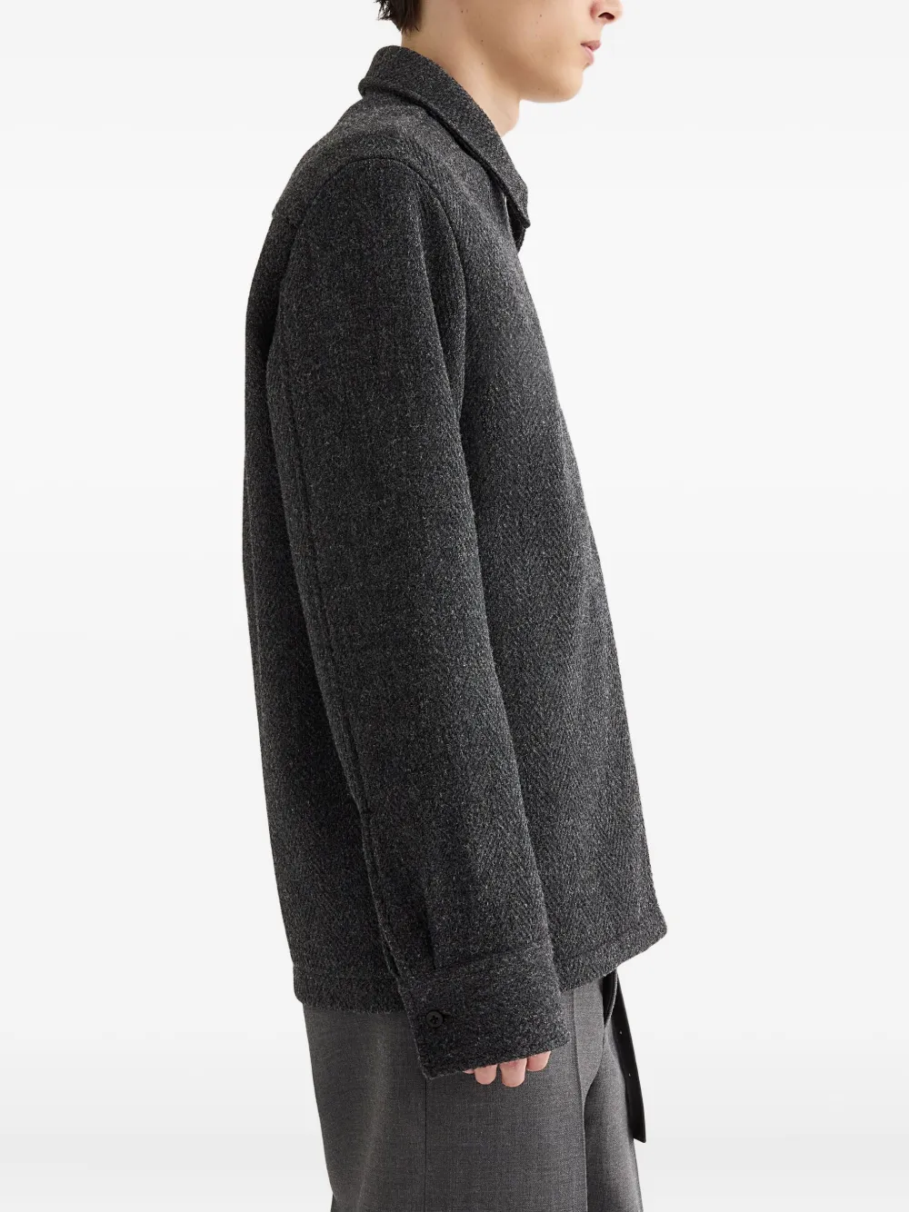 Jil Sander zip-front collar jacket | Shirt Jackets | Image 2