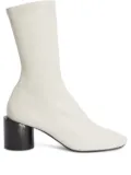 Jil Sander block-heel ankle boots - White