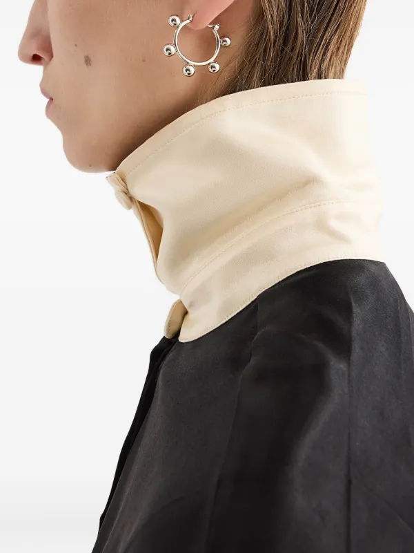 Jil Sander フープピアス | シルバートーン | FARFETCH JP