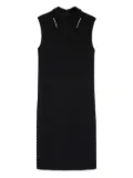 Jil Sander Peter Pan-collar studded dress - Black