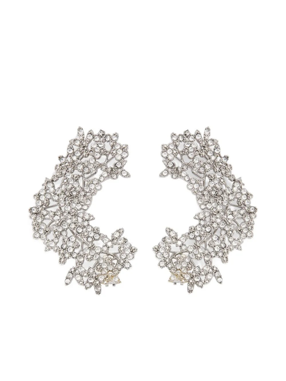 Jil Sander zirconie-embellished earrings | Silver | Image 1